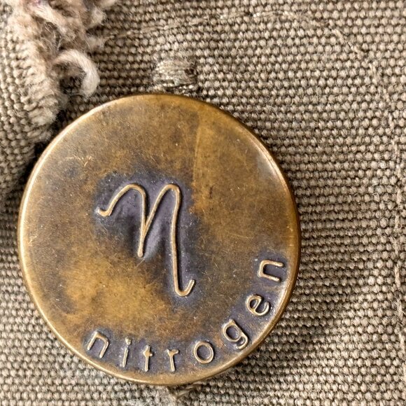 Khaki Utilitarian Army Military Look Vest by Nitrogen Size S Distressed - Picture 8 of 15